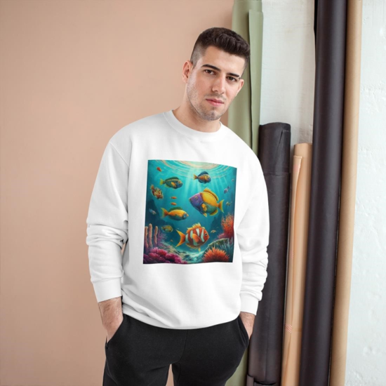  Aquatic Harmony Crewneck Sweatshirt 